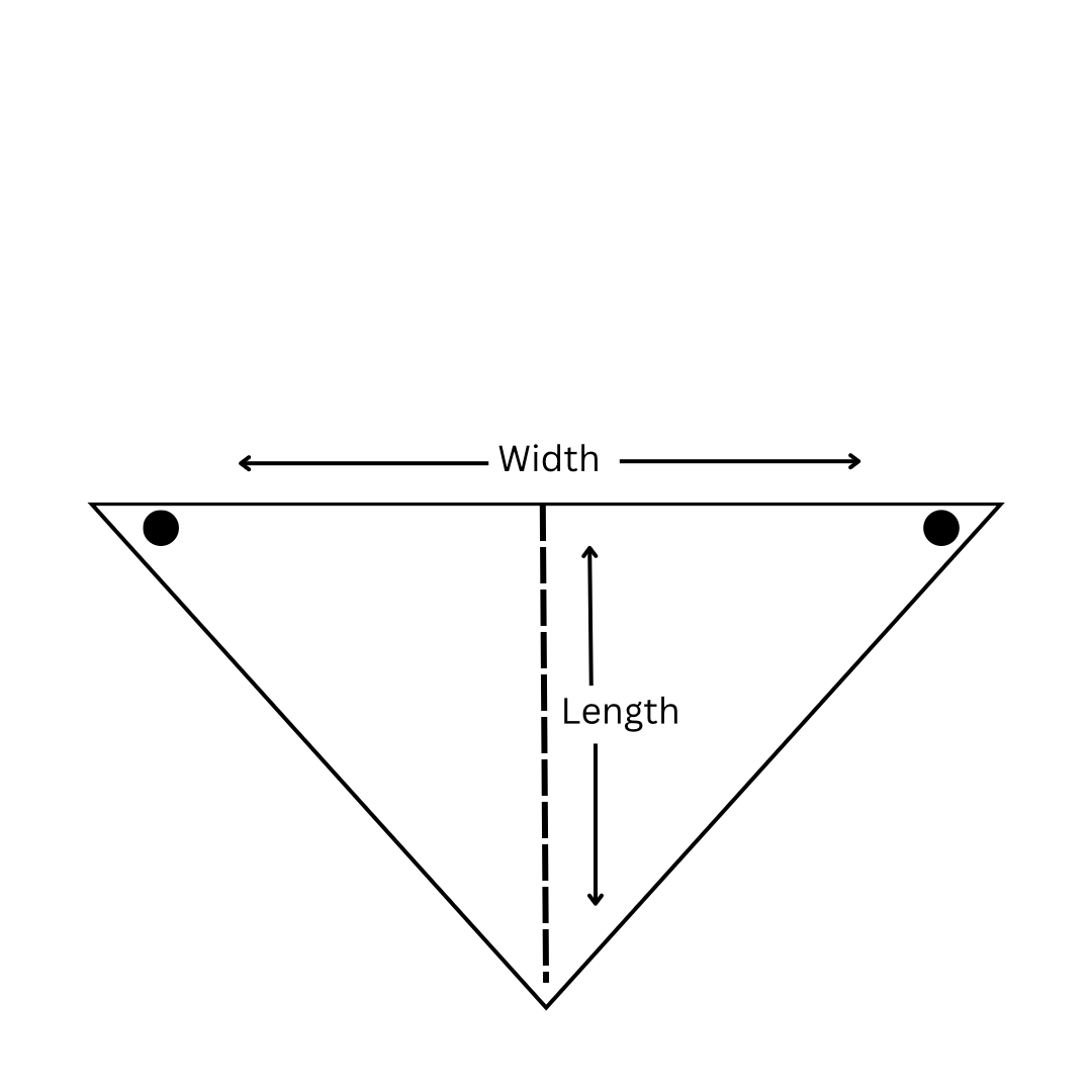 pet bandana measurement chart 