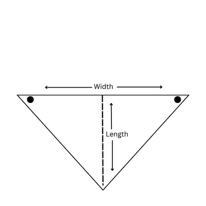 pet bandana measurement chart 