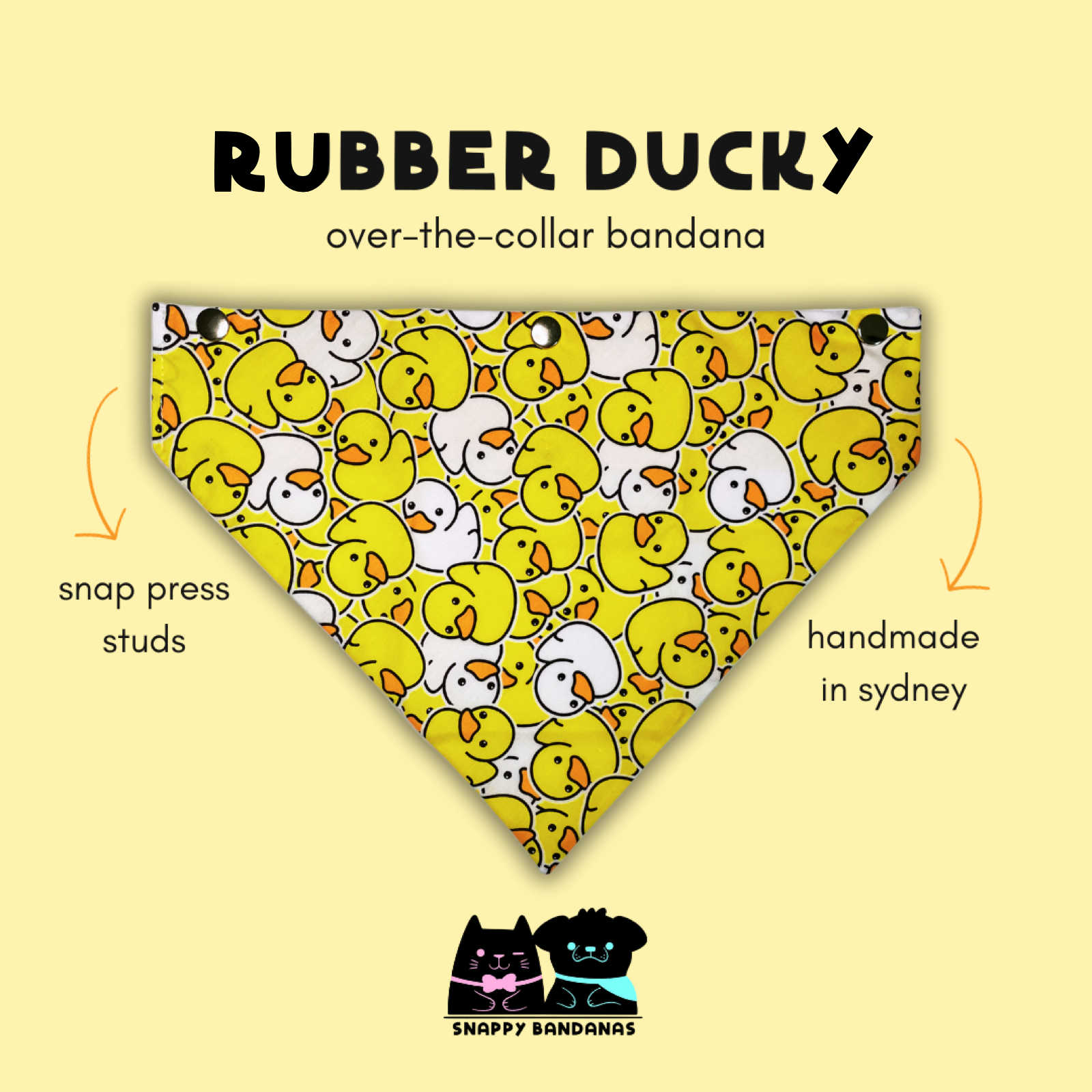 rubber duck pet bandana dog bandana cat bandana