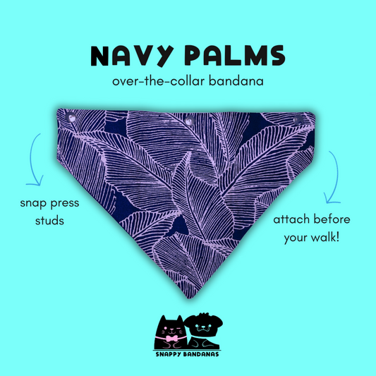 navy palm OTC bandana