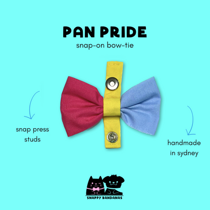 pansexual Pride pet bow tie dog bow tie cat bow tie