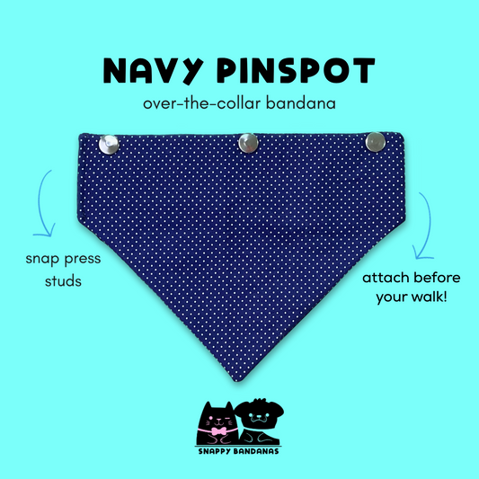 navy pinspot OTC bandana