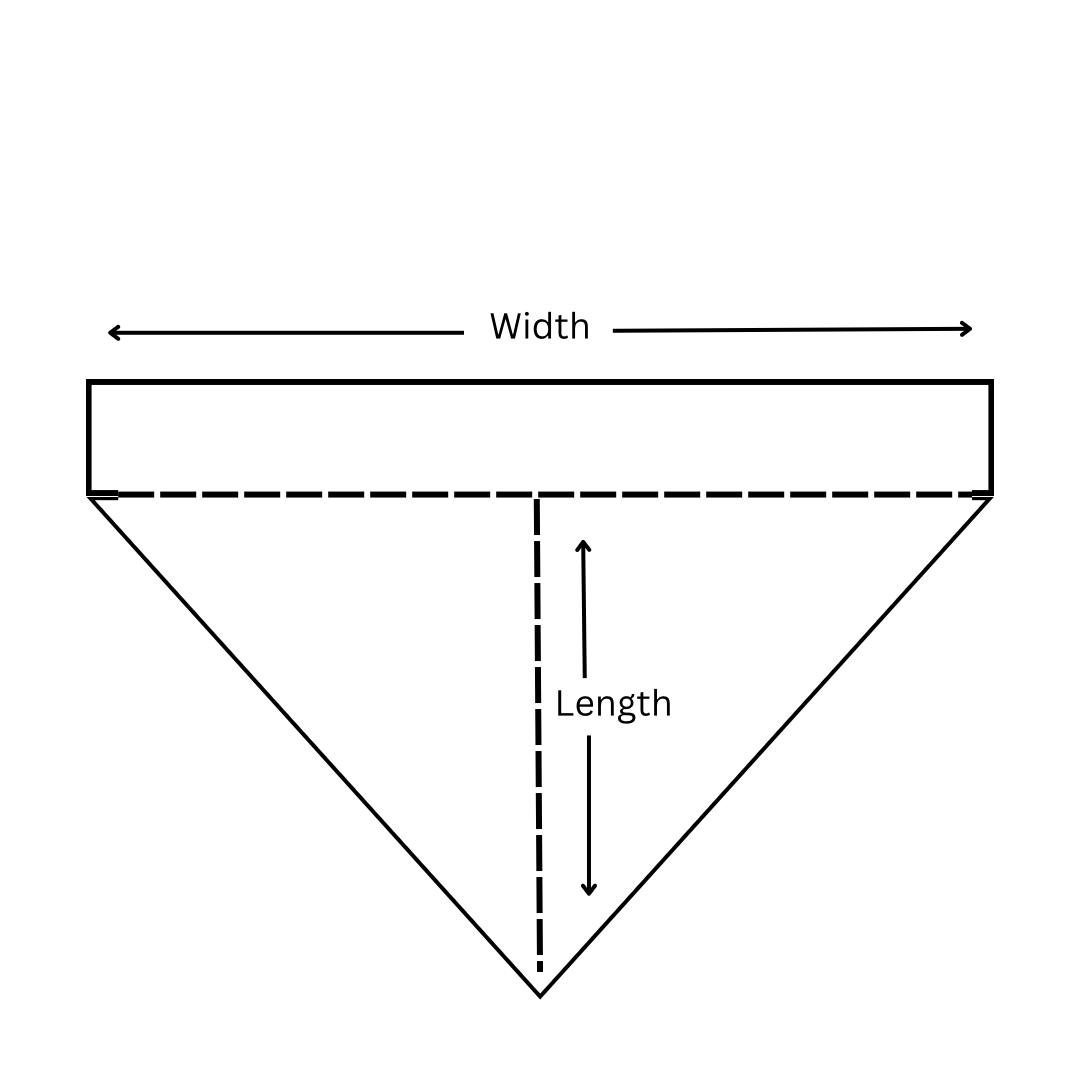 pet bandana measurement schema 